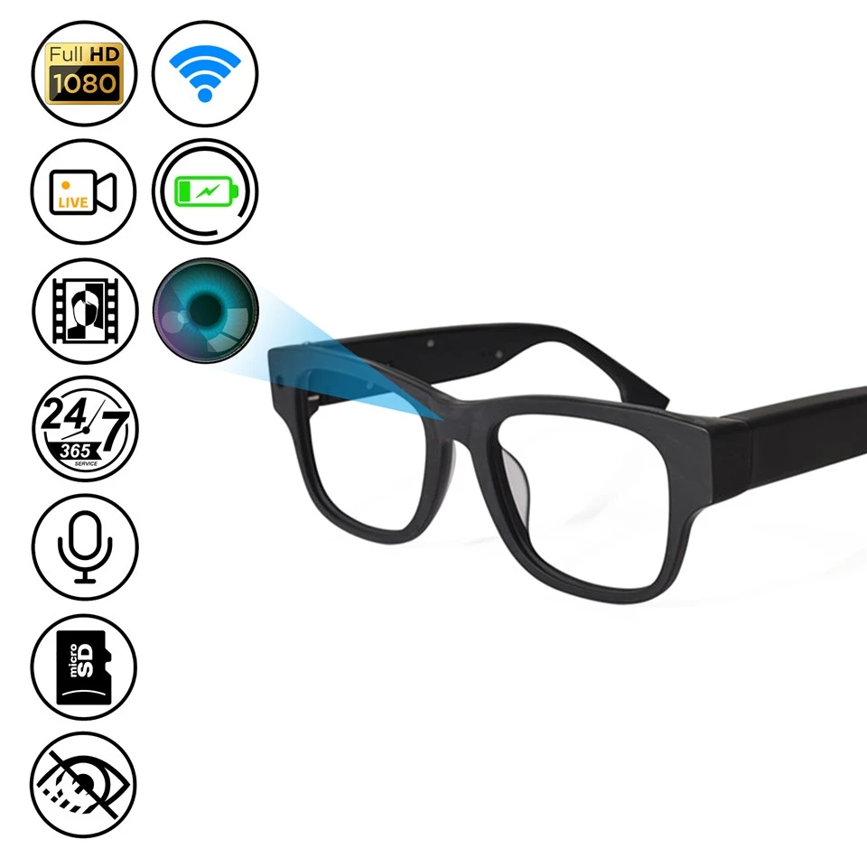 Stealth Wi-Fi Spy Glasses DVR